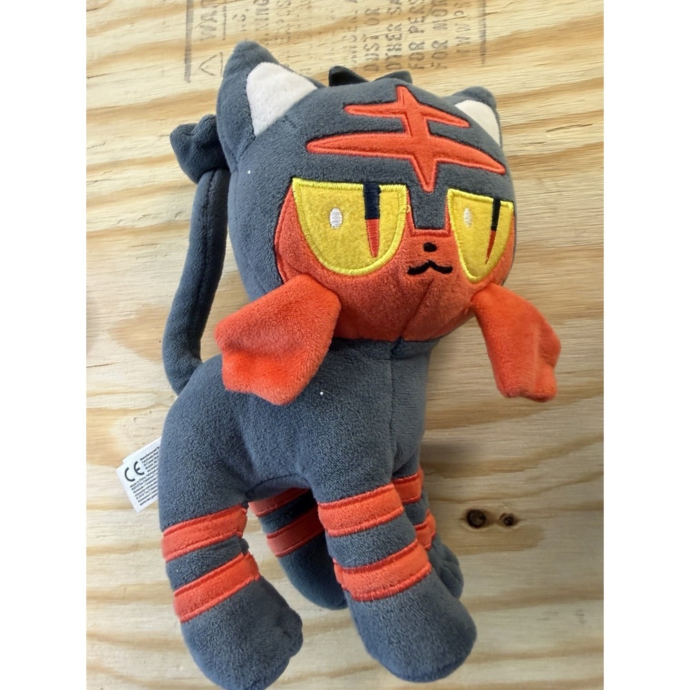 Pokémon Litten Plush 8" Wicked Cool Toys WCT 2017‎ Fire Starter Alola Cat